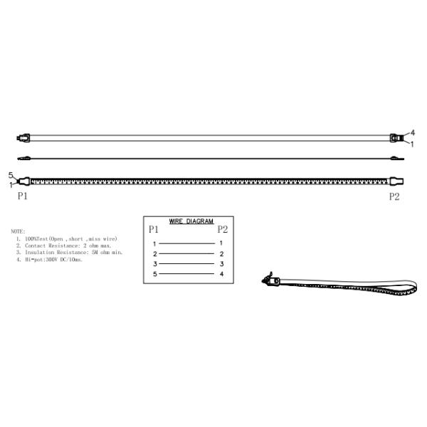 USB A Male To Micro USB Phone Data Cable 850mm