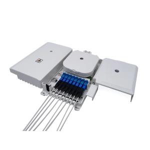 Коробки прекращения оптического волокна 8 ABS портов Splitter 1x8 стекловолокна пластиковой Uncut