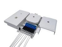 Da caixa plástica da terminação da fibra ótica de 8 ABS dos portos divisor de fibra ótica sem cortes 1x8