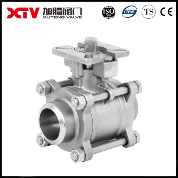 ISO5211 Mounting Pad Quick 3PC Ball Valve Stainless Steel for Industrial Applications