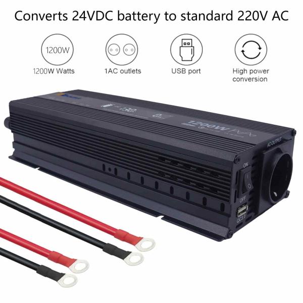 Software Reengineering Supported 1200W Pure Sine Wave Inverter 12V/24V/48V for Solar/Home/Car