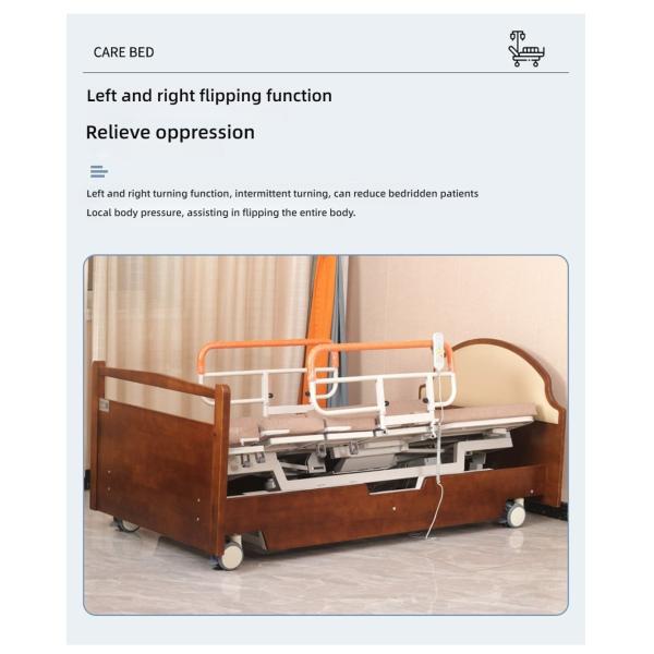Hospitales comunitarios de cuidados en el hogar Función de gama alta de camas de ancianos rotativas de madera