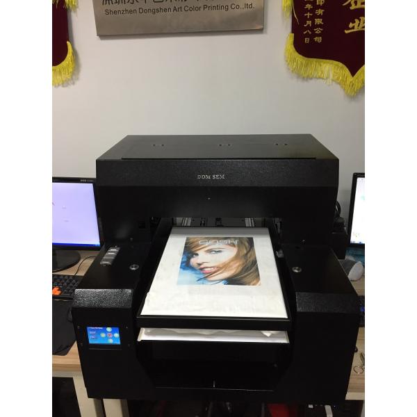 Small Format  T Shirt Direct To Garment Printer 6 Colors Water Circulation Cooling System