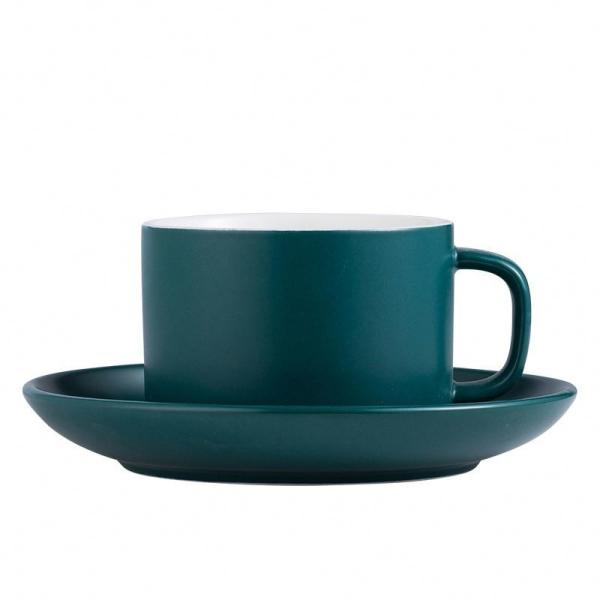 Drinkware cerâmico novo do copo do latte dos pires do copo de copo do cappuccino do corpo grosso colorido e de café dos pires
