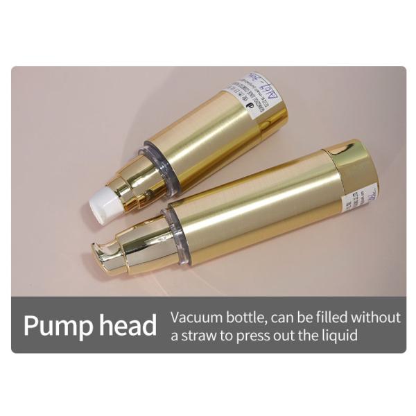 Empty Luxury Airless Pump Bottle 30ml 50ml Cream Vacuum Bottle Brushed Metal Replacement