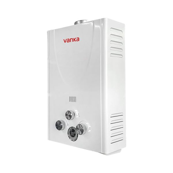 Portable Outdoor Flued Instant Gas Water Heater for Camping & RV Use - Wall-Mounted Shower System