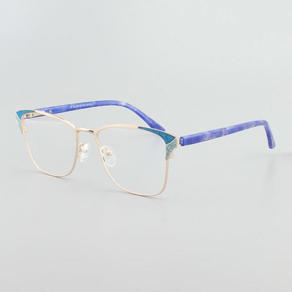 Female Stainless Steel Anti Blue Light Metal Optical Frame