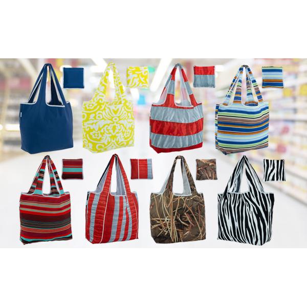 Heavy Duty Extra Large Eco Friendly Shopping Bags Water Resistant Foldable Totes Durable Poly Web Handles