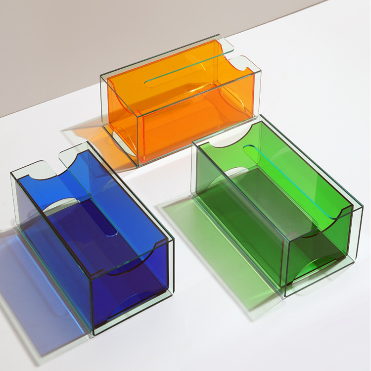 Acrylic Transparent Tissue Napkin Storage Box Nordic Home Wedding Restaurant Hotel-Hotel Wholesale Living Room Household Items