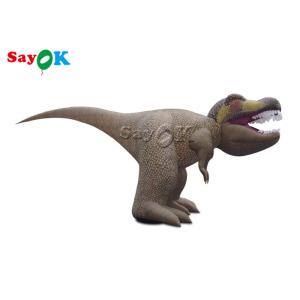 Inflatable Christmas Dinosaur 5m 15ft Inflatable Mascot T-Rex Tyrannosaurus Dinosaur For Exhibition