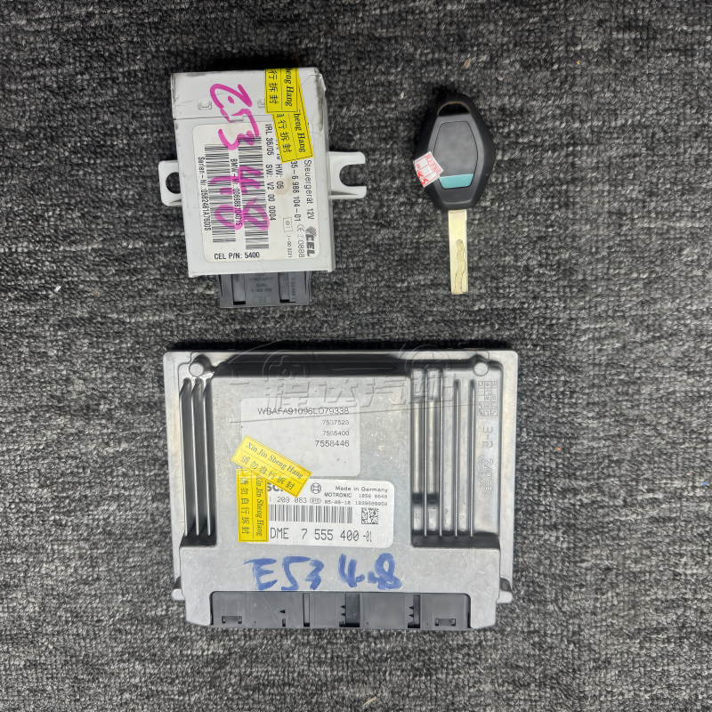 FOR BMW X5 E53 4.8 N62 DME Module & CAS2 ECU Set Engine Computer, Anti Theft System, Ignition Key Programming, OEM Quality