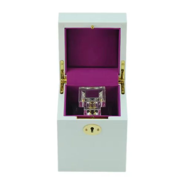 Custom Made High-end Lacquer Perfume Wooden Box Decorative Cosmetic Gift Attar Box With Certificate