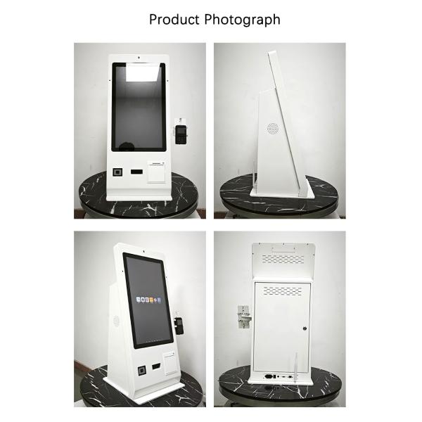 24inch Hotel Reception Desk Card Dispenser Self Check In Out Payment Machine with Camera