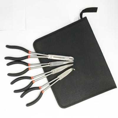 11 Bent Nose Long Reach Pliers Set Extra Long 45 Degree Angled Clip Curved