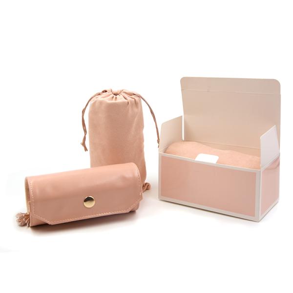 Сумка пурпурных/пинка кожаная ювелирных изделий для ювелирных изделий собирает/веса дисплея 0.3кг