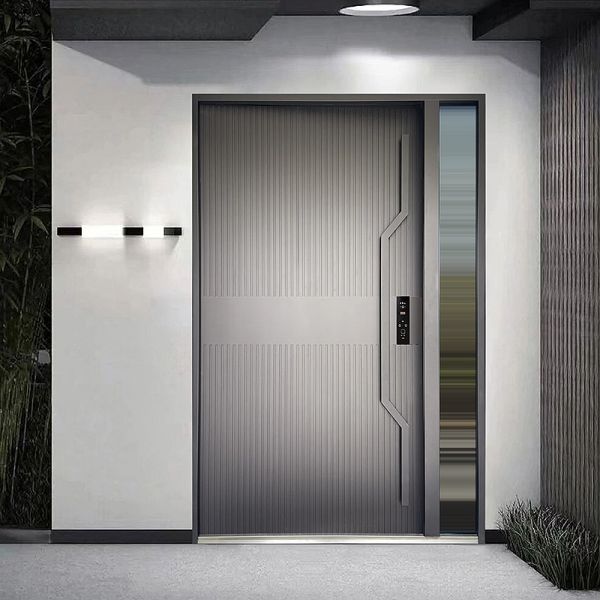 Luxury Custom Metal Security Doors Anti Theft Villa House Entry Door