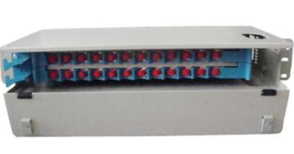 2U 24 Ports Rack Mount Fiber Optical FTTX ODF Closed Frame