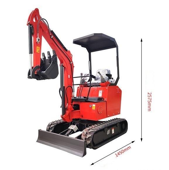 9kW DOOZER Dinamo Mini Excavator Certificação Internacional 9kW Potência Dimensões menores