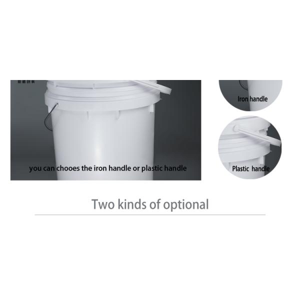 Oil Filter Cap White Five Gallon 20 Litre Paint Bucket With Lid ISO9001