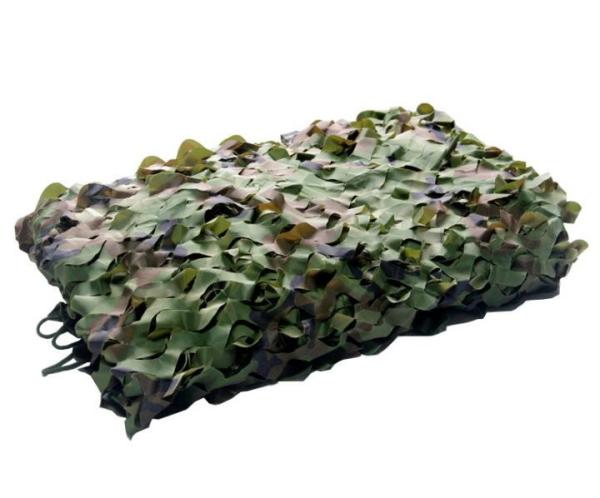 As folhas cortaram Camo militar que pesca a rede da camuflagem das forças armadas para o acampamento da caça do exército