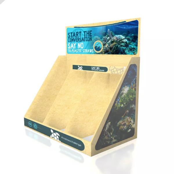 OEM / ODM Retails POP Cardboard Display Box Custom Countertop