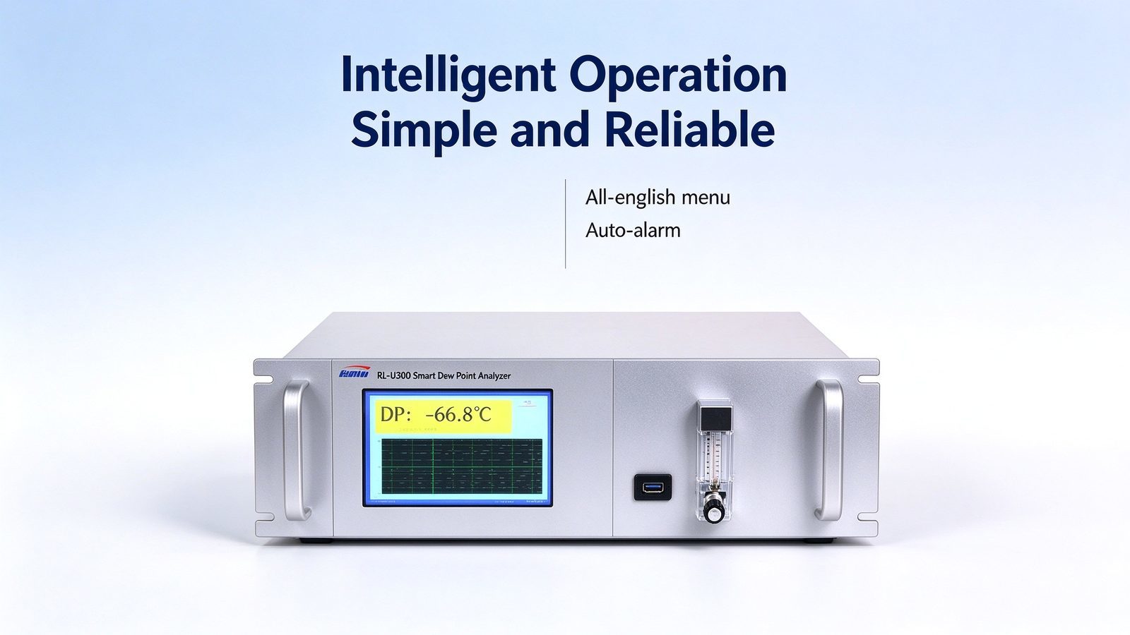 Online Dew Point Natural Gas Meter Trace Water Analyzer With Metal Construction