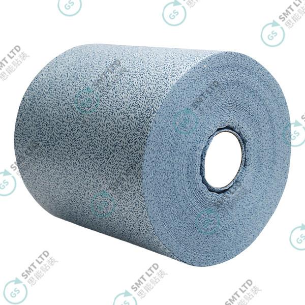 Blue Bark Pattern Absorbent Paper Industrial Wipe 25*38cm 70g Large Roll Paper with 500 Sheets per Roll