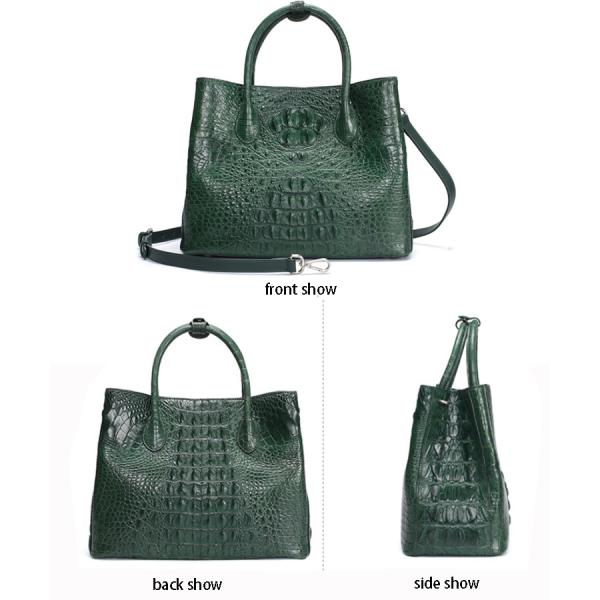 Genuine crocodile leather bag for women stylish high-capacity lady's handbag cross-body bag with one shoulder