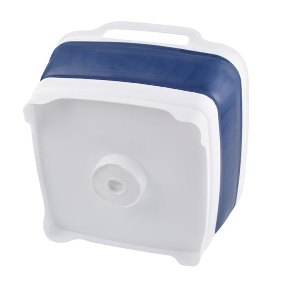 Свертываемая 9L Силиконовая черепица Корзина Силиконовые бытовые изделия Синий Белый