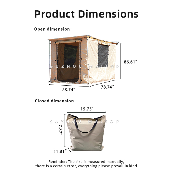 Оксфордская на заказ 3 - 5 человек портативный автомобильный тент на открытом воздухе