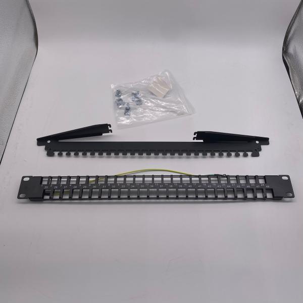 Modular High Density Zig Zag patch panel, 48xRJ45/u/s, unequipped, 1U