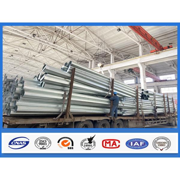 355Mpa 30FT Galvanized Steel Pole 3.0mm With Good Weldability Surface Treatment
