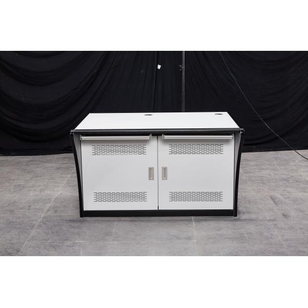 Home Office Control Center Desk Double Seat PC Desk with Laboratory Console and Platform