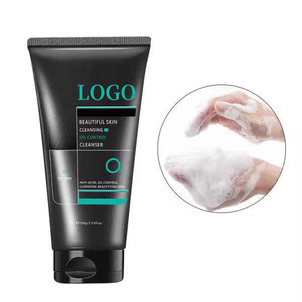 Мужской морской соль очиститель лица аминокислоты освежающий очиститель лица