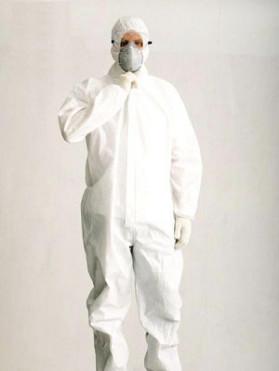 Medical Disposable Protective Coverall Waist / Cuffs / Ankles Adjustment Elastic