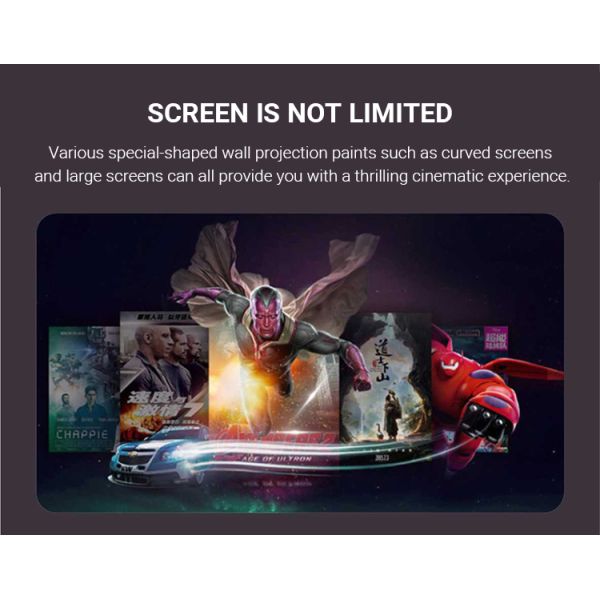 HD Screen Projection Paint 3h Drying High Brightness 4k Projector Screen Paint