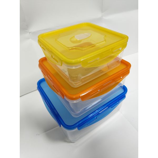 Transparent Lunch Box, Freezer-Safe for Home Refrigerator, Plastic Fresh-Keeping Box, Airtight Sealed, Microwave-Heatable Food Container, Storage & Sealed Fresh-Keeping Box