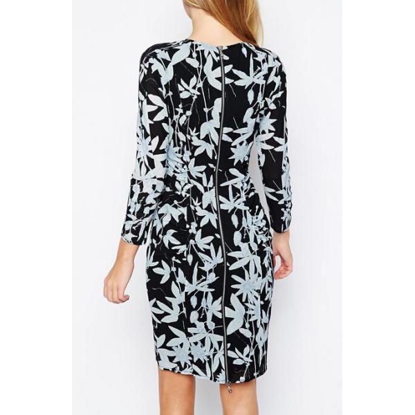 Textured Jersey Dress with Tie Waist