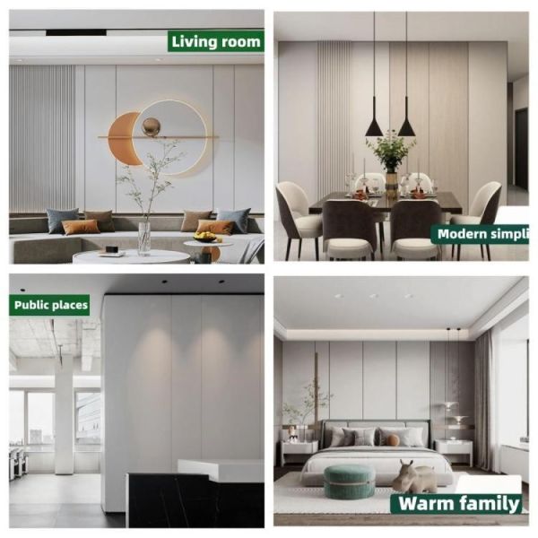 Interior Bamboo Fiber Wall Panels 0.4m  0.6m Marble Effect Bathroom Panels
