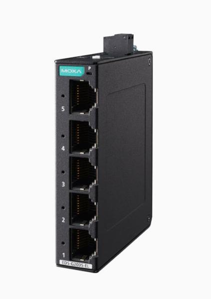 5 Port Gigabit Industrial Switch MOXA EDS-G2005-EL 5 Port Industrial Network Equipment Unmanaged Full Gigabit Ethernet Switch