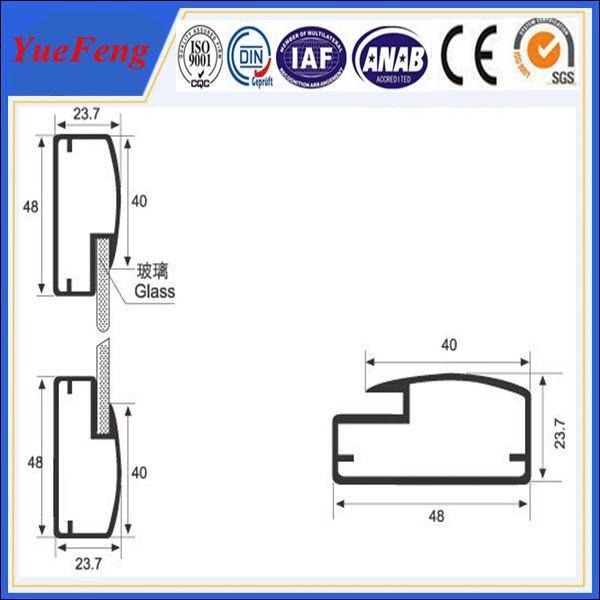 aluminum profile for kitchen cabinet glass door