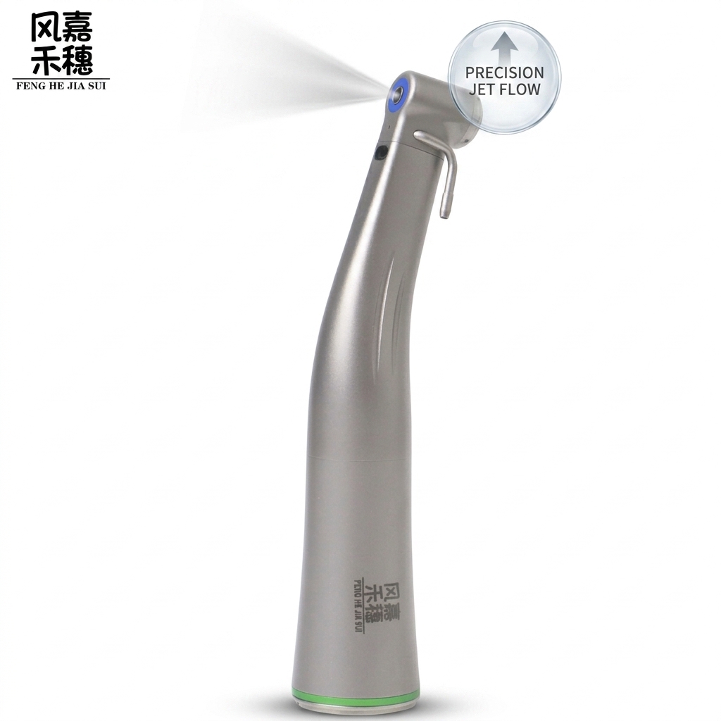 Stainless Steel Dental Low Speed Handpiece with Fiber Optic Illumination and Imported Ceramic Bearings for Smooth 20:1 Contra Angle Performance
