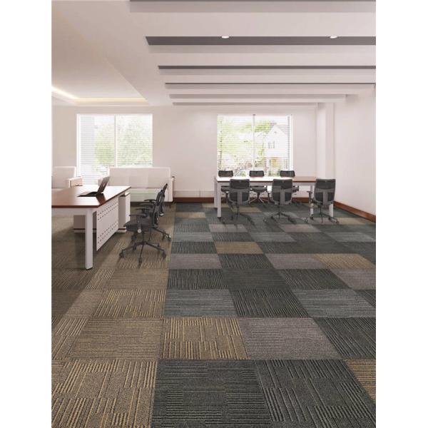 Personalized Hospitality / Living Room Decorative Carpet Tiles Unique Pattern Design