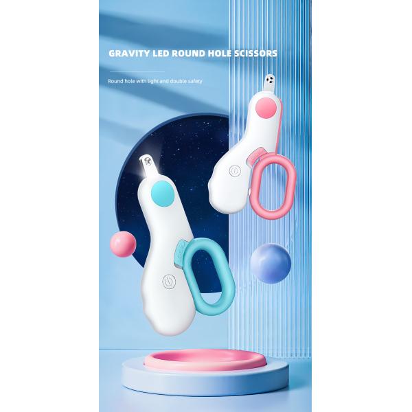 Mini Dog Nail Clippers With Guard LED Safety Iron Plastic Cat Nail Cutter