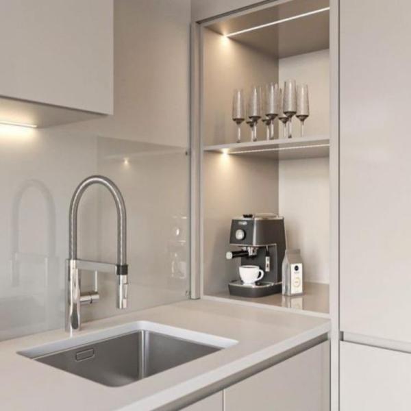 Модульные деревянные шкафы для кухни для квартир Все в одном шкафы Кухонная мебель Производитель