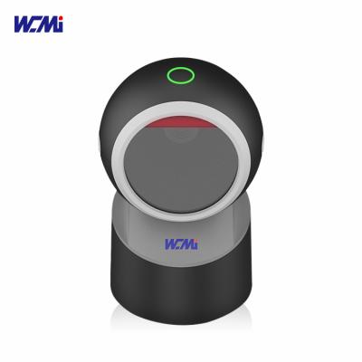 WCMI 2D Omnidirectional USB Barcode Scanner Desktop 1D Scanners QR Bar Code Reader for Cashier Bookshop Supermarket