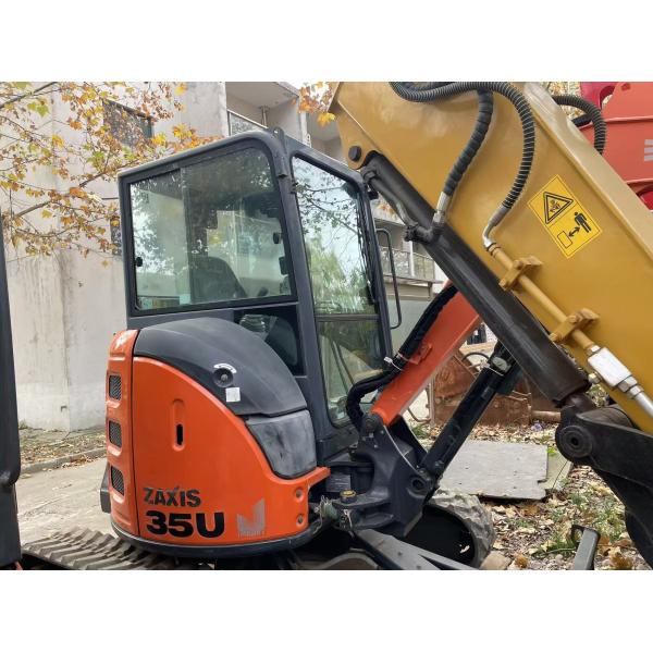 Original Japan Used Hitachi ZX35U-5N Mini Excavator In Excellent Condition/Used Japanese Mini Excavator With Swing Arm And EPA Engine
