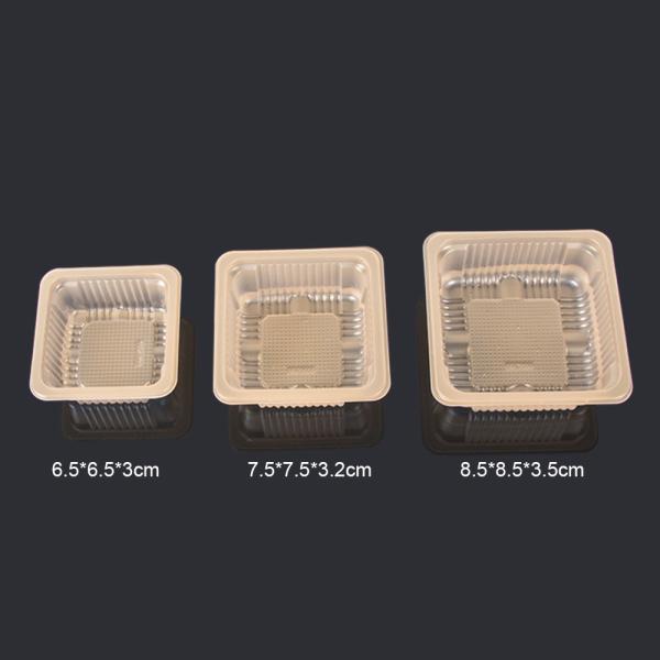 FDA Certificated 6.5*6.5*3cm Plastic Pastry Packaging