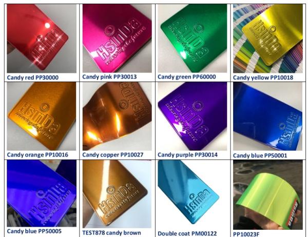 Hsinda Clear Transparent Candy Copper Electrostatic Spray Powder Coating Paint UV Resistant for Industrial Rims & Wheels