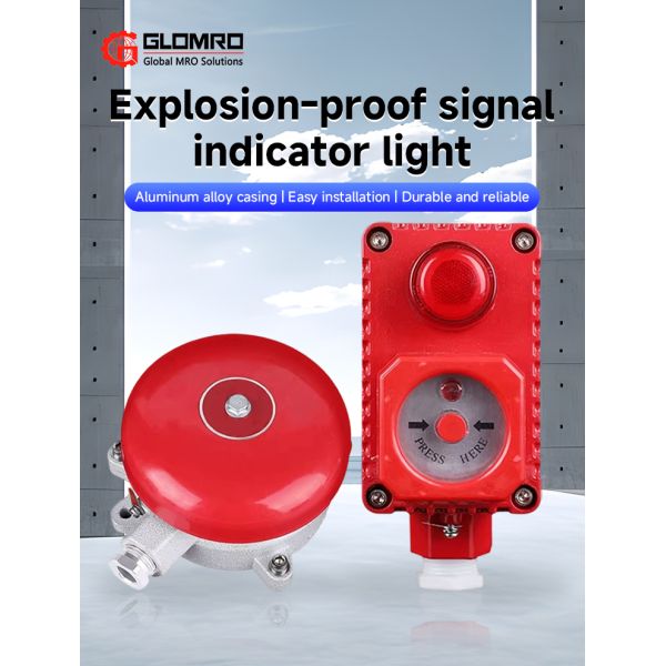 Explosion-Proof Fire Alarm Button 1-Position or 1-Position with Indicator Light Exde(mb)IIC T6 Gb DC24V AC220V